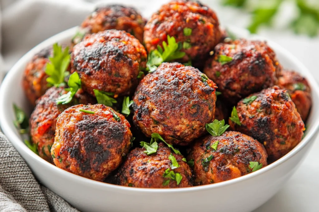 Is it better to fry or bake meatballs?