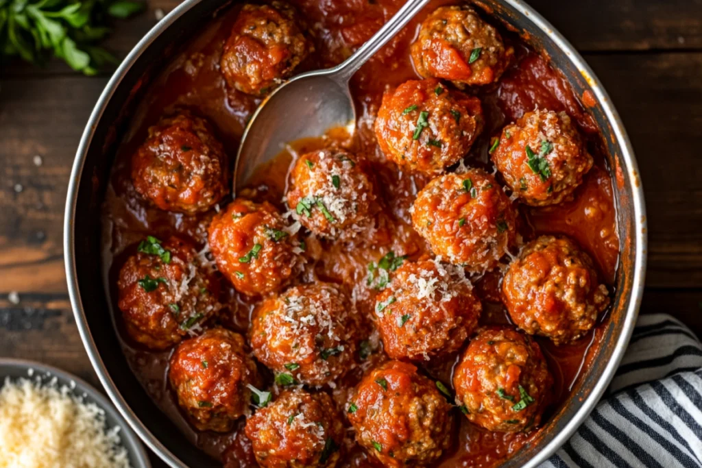 Do I cook meatballs in the sauce?