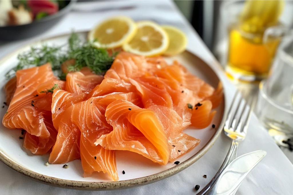 What is smoked salmon called?