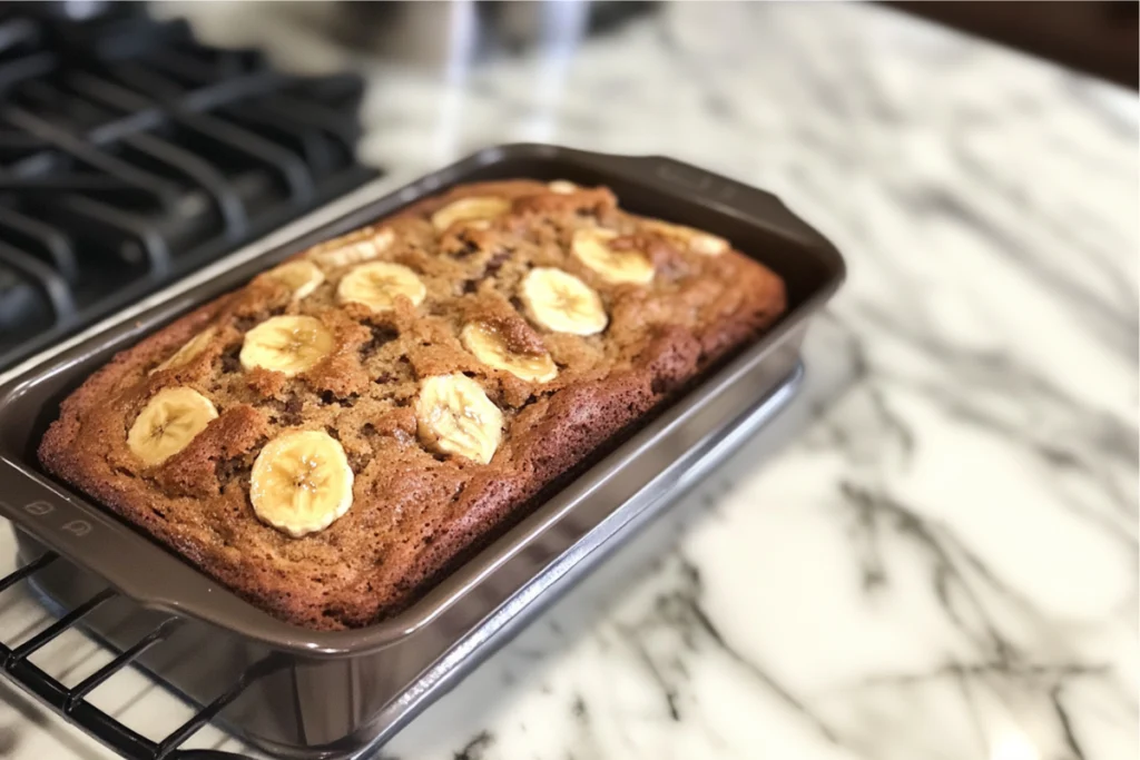 When to take banana bread out of the oven?