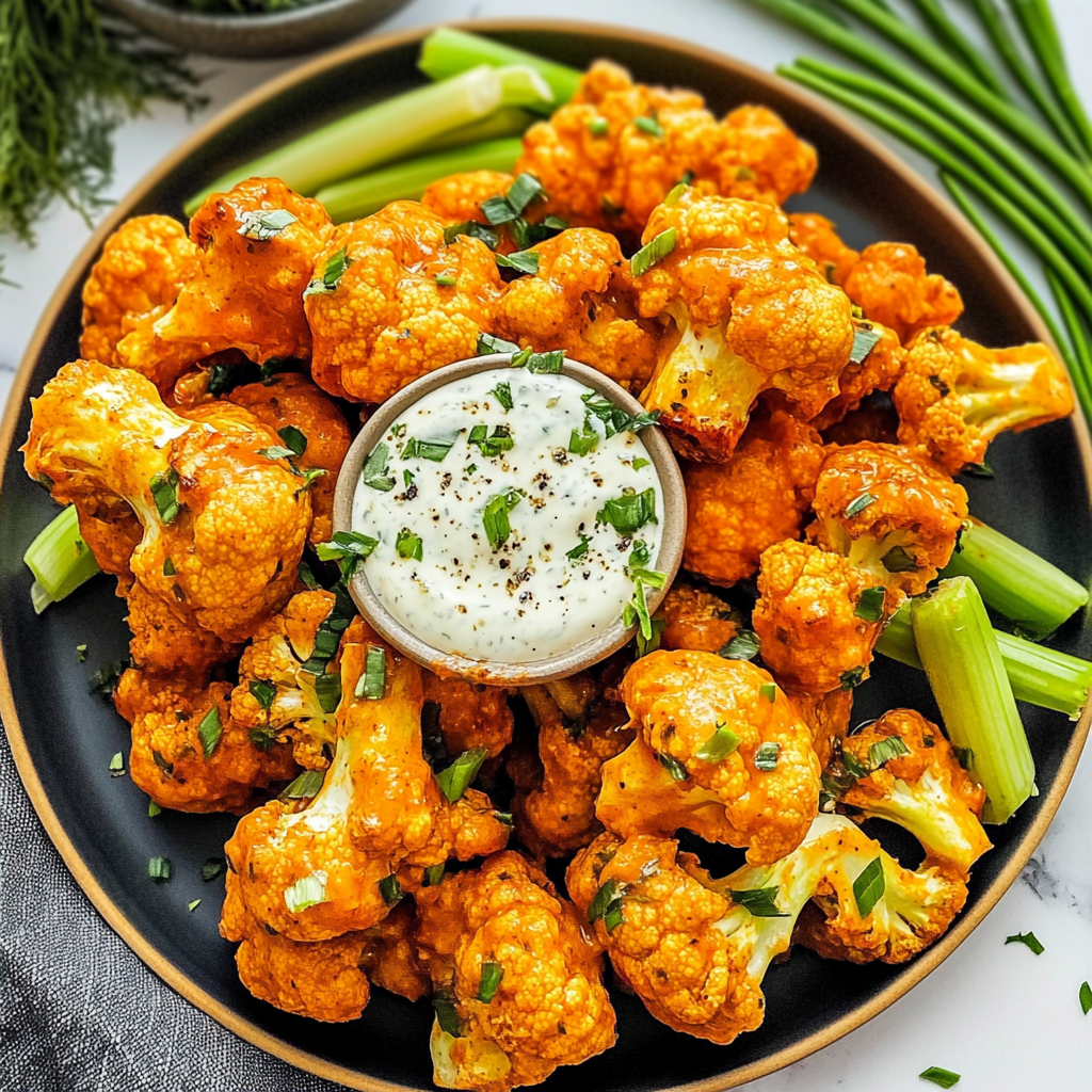 Air Fryer Buffalo Cauliflower Recipe