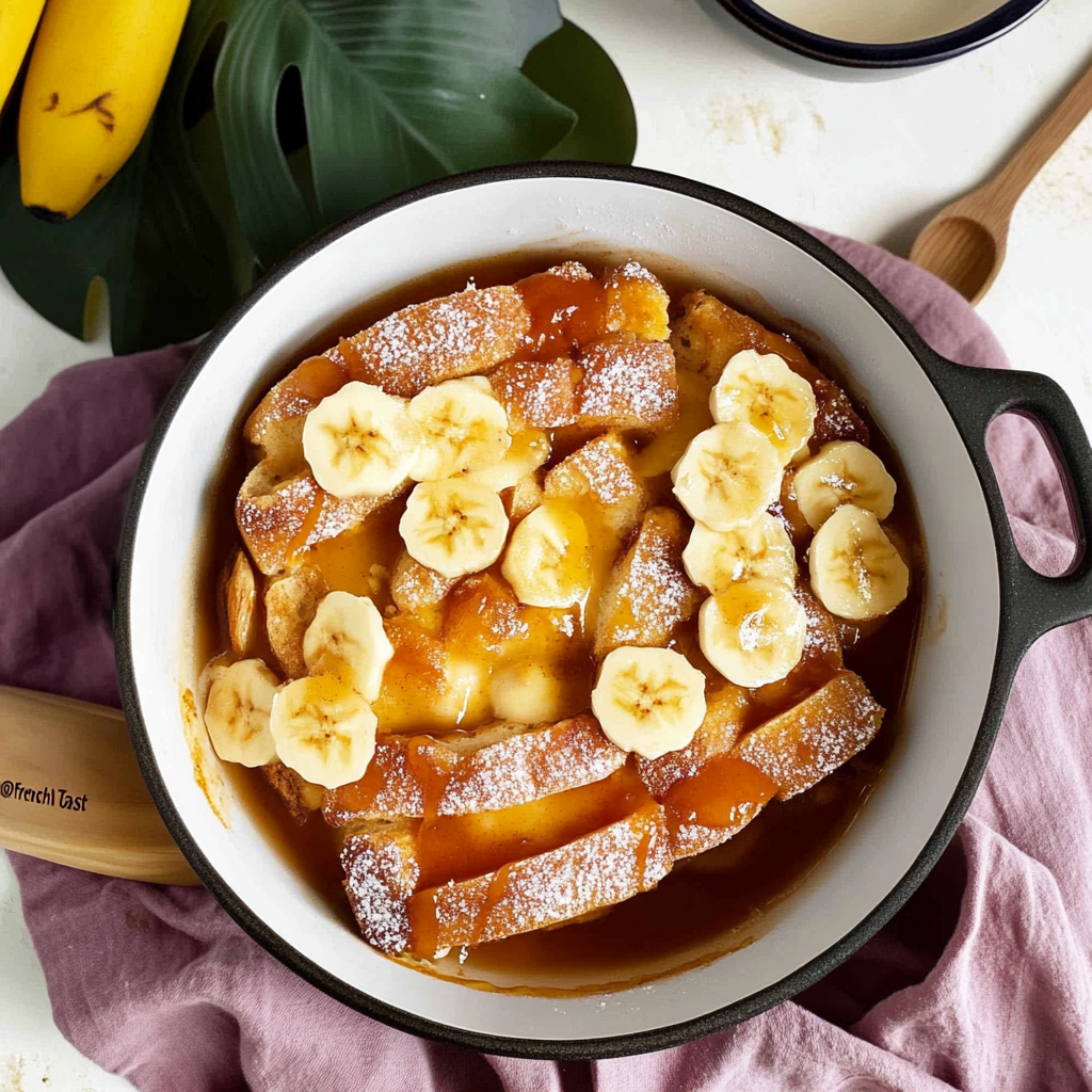 Banana Croissant “French Toast” Casserole