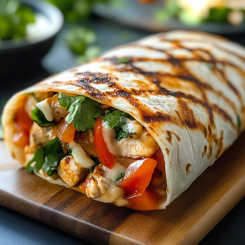 Chipotle Ranch Grilled Chicken Burrito