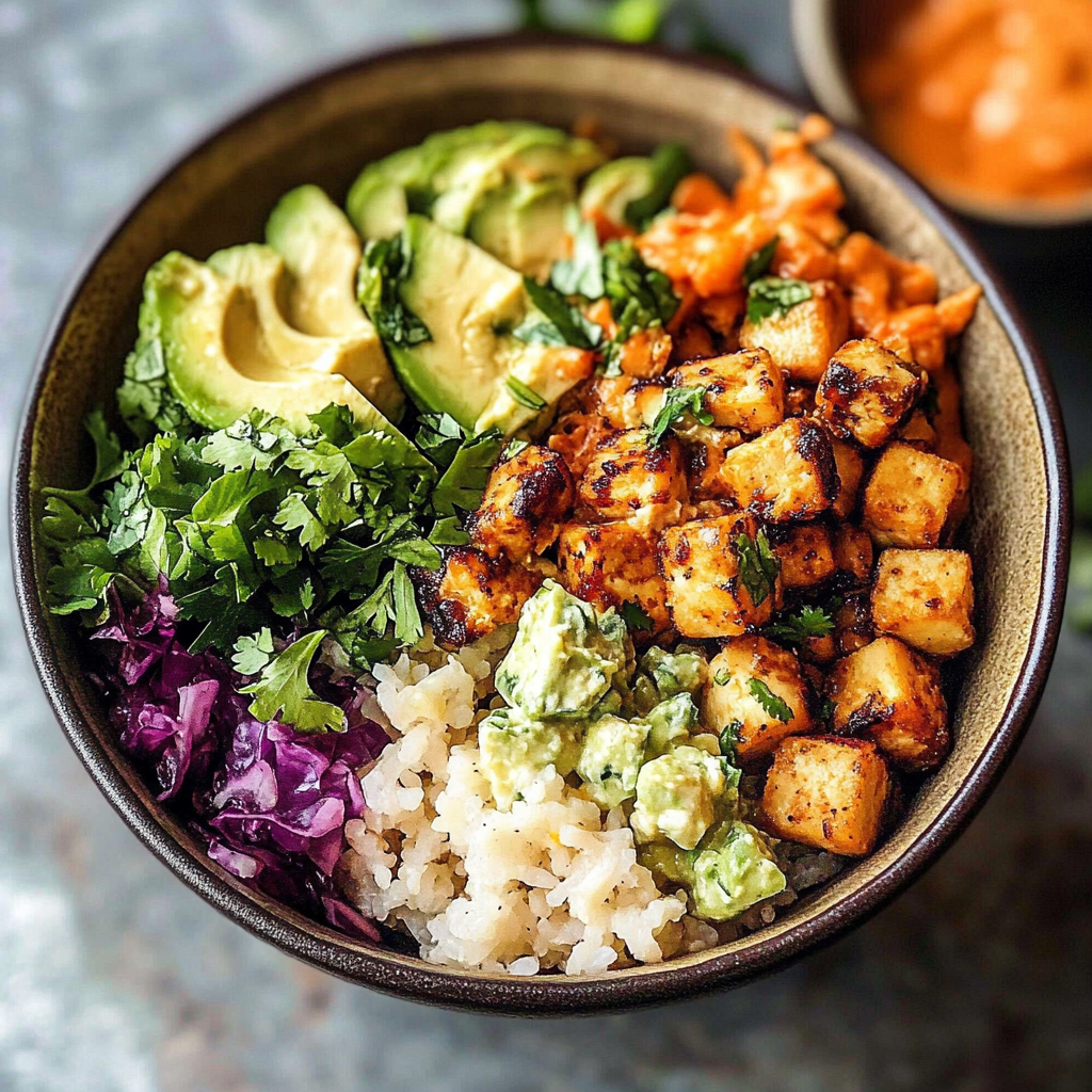 Cilantro Lime Tofu Bowls