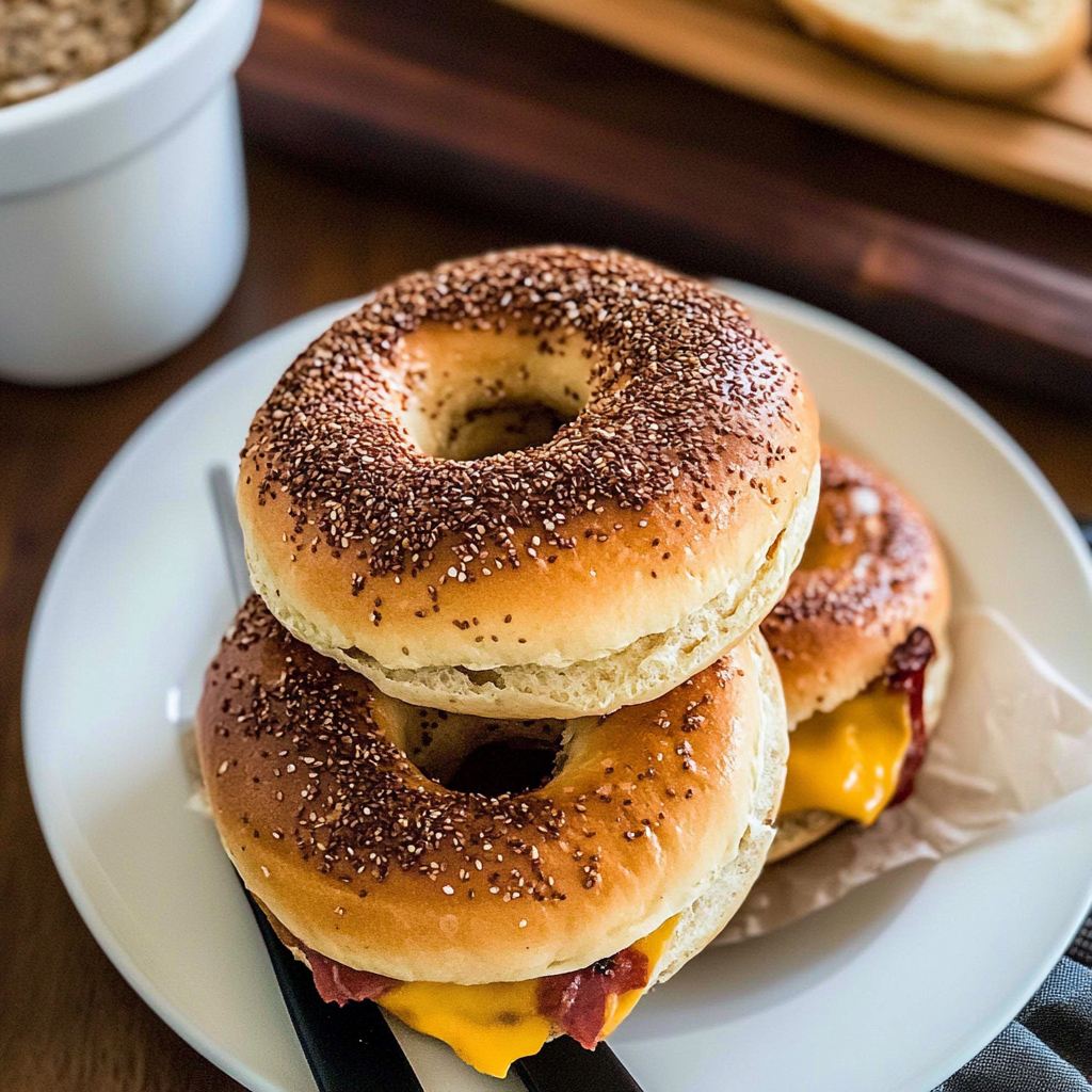 Cowboy Breakfast Bagels are the ultimate breakfast!