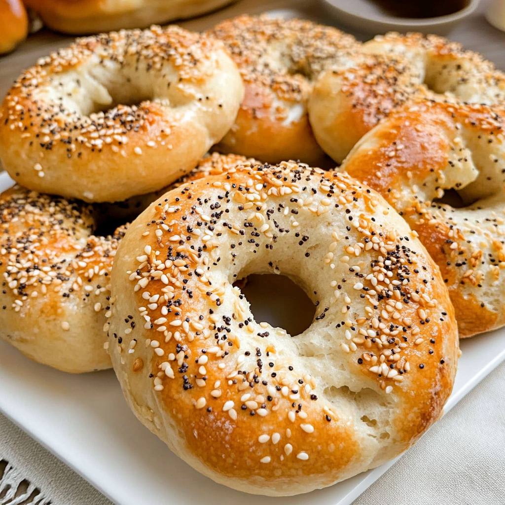 Fluffy & Healthy Greek Yogurt Bagels