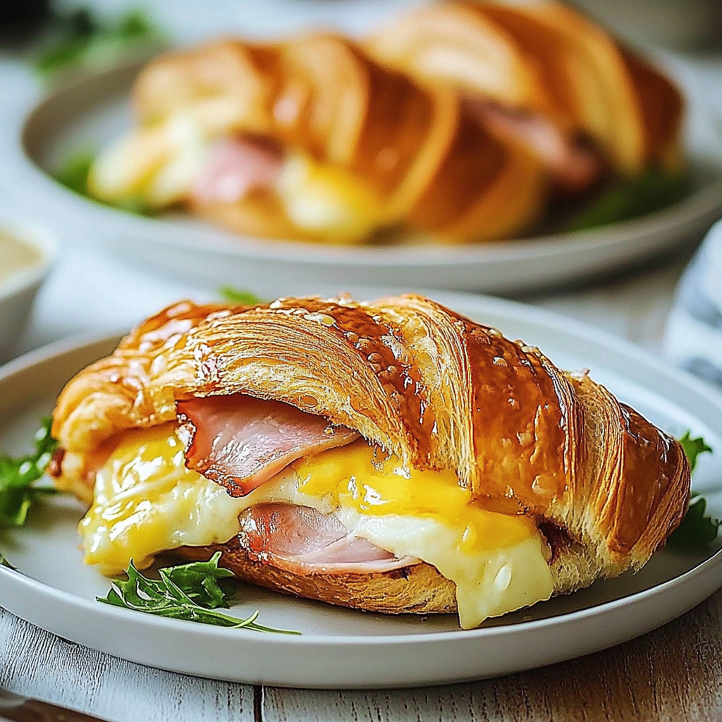Irresistible Maple Mustard Croissant Breakfast Sandwich