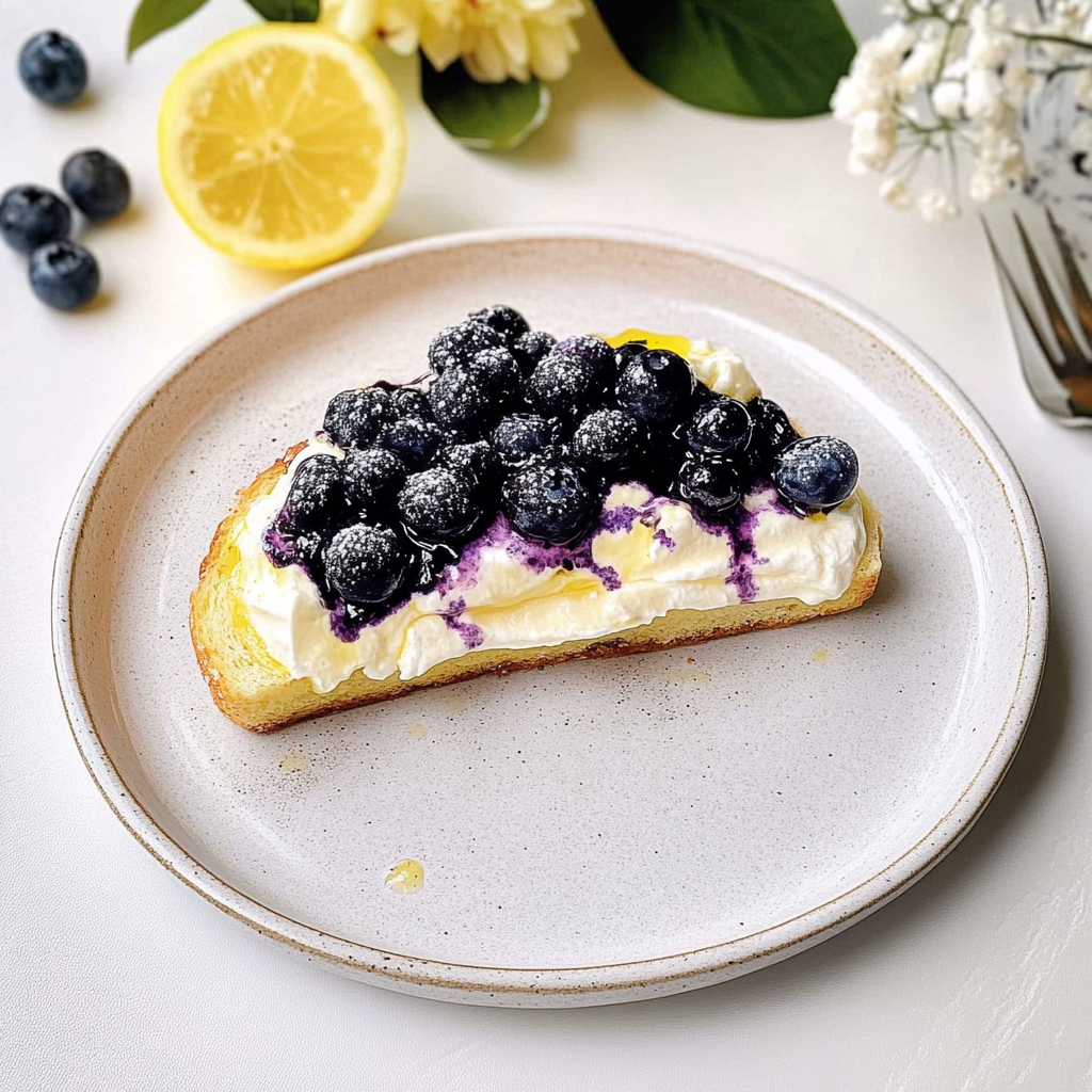 Lemon Blueberry Ricotta Toast | Walder Wellness