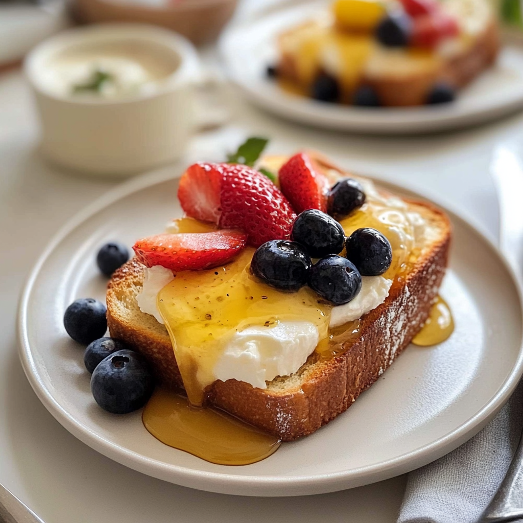 Ricotta Honey Toast