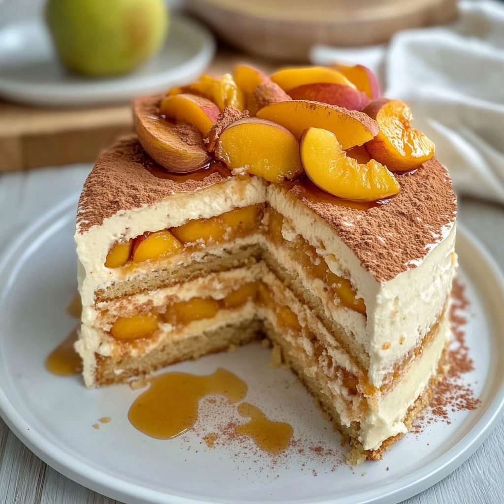 SUMMER Brown Sugar Peach Cake
