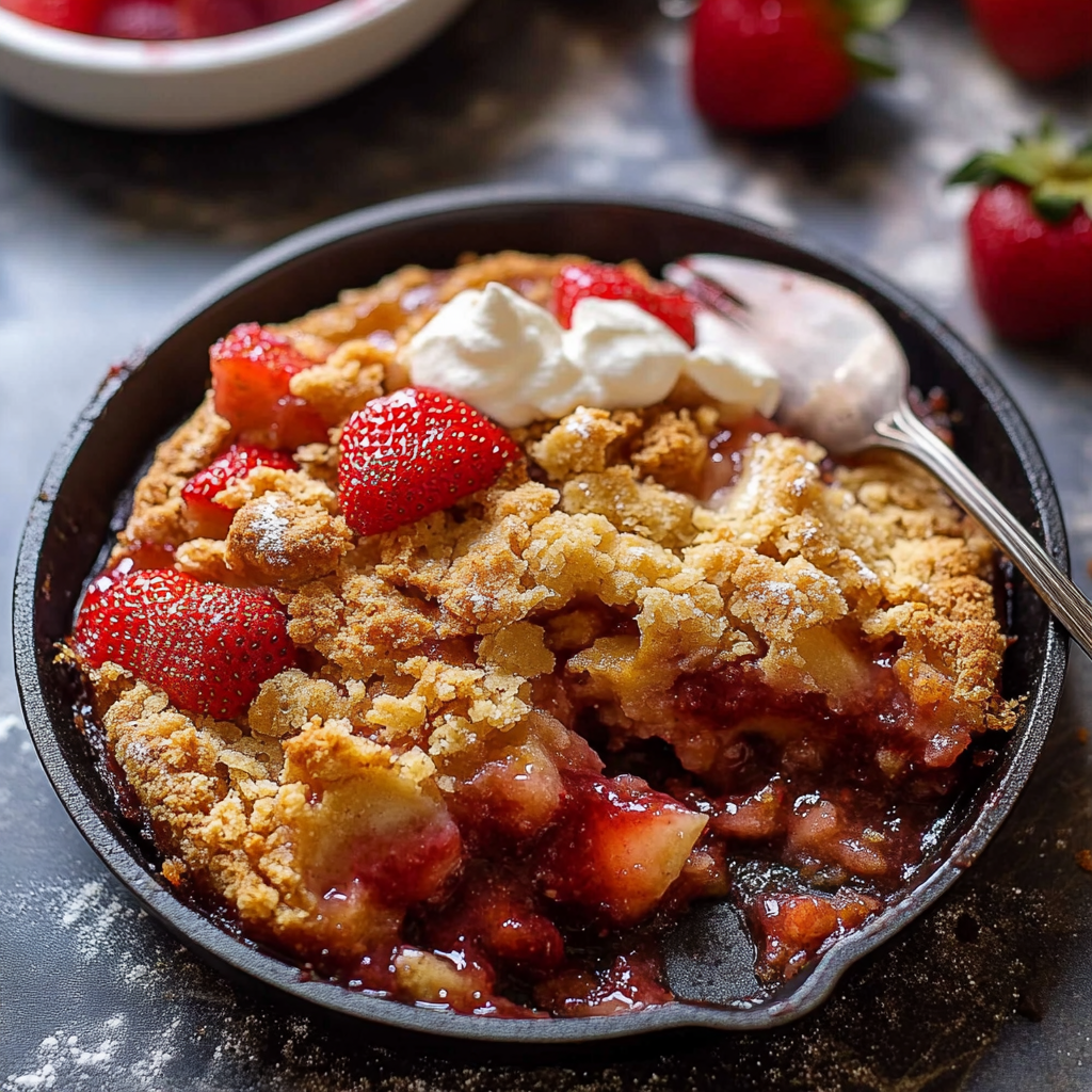 SUMMER Brown Sugar Strawberry Cobbler