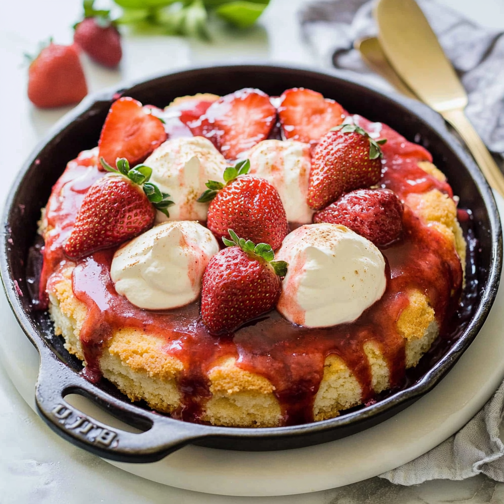 SUMMER Strawberry Rhubarb Cake