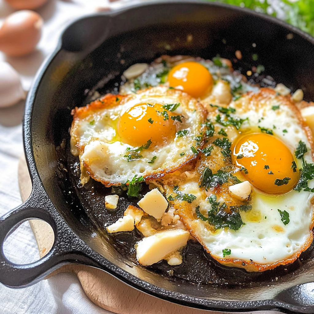 Spanish Garlic Eggs | Possibly the BEST Fried Eggs Recipe