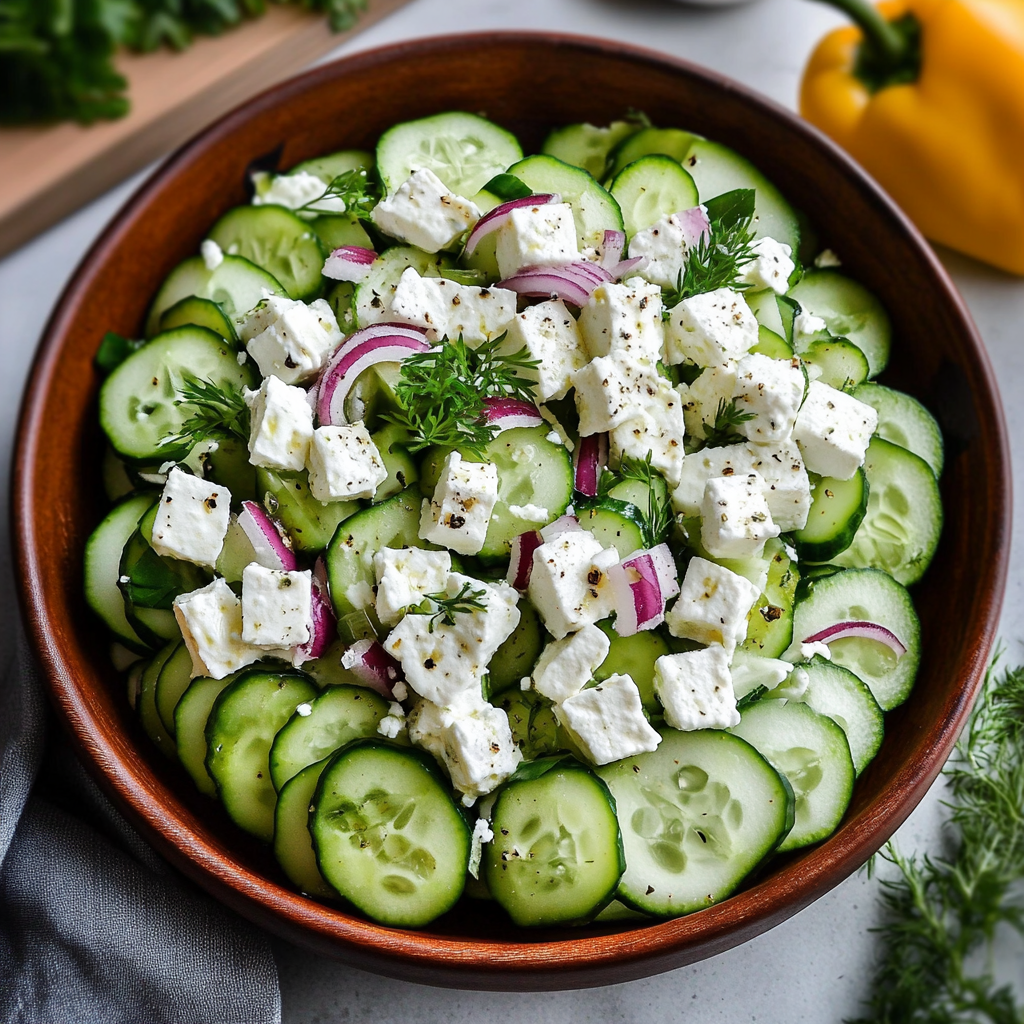 Summer Cottage Cheese and Cucumber Salad
