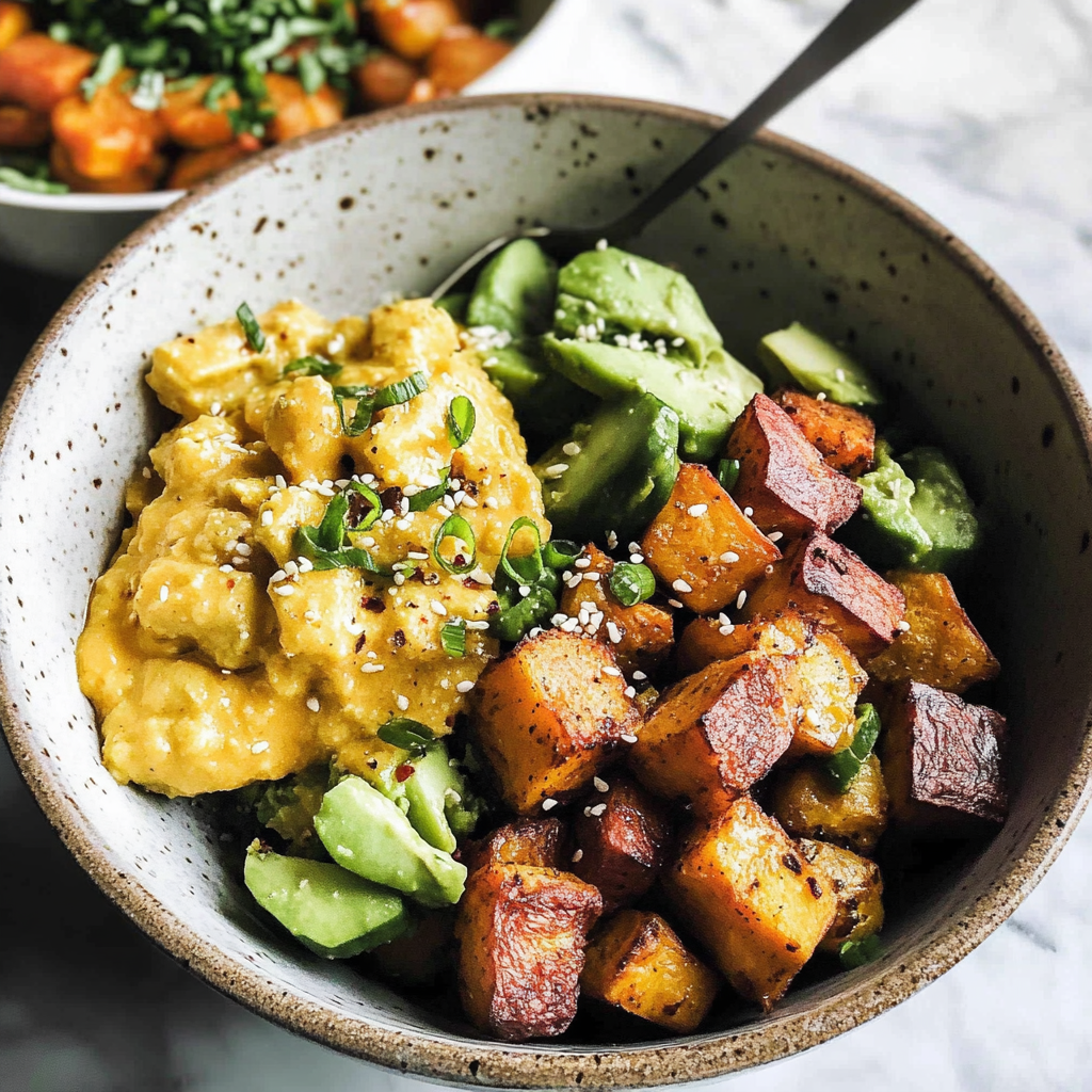 Sweet Potato Breakfast Bowl | Tisha's Veggie Eats