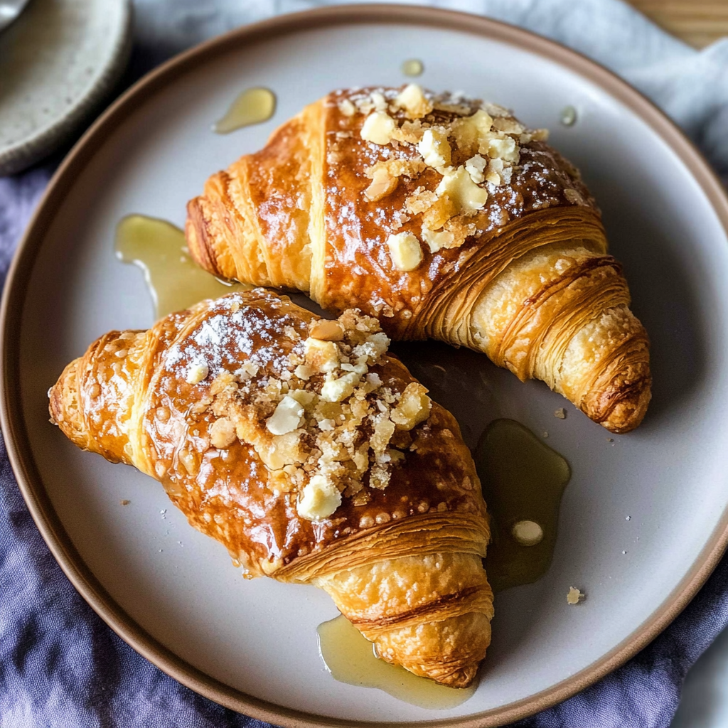 Whipped Ricotta with Honey Croissants