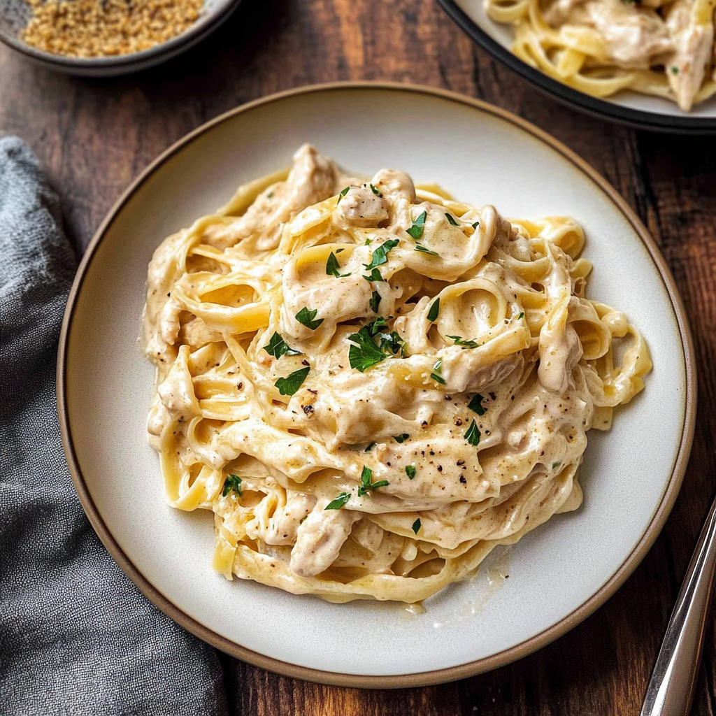 baked chicken alfredo pasta