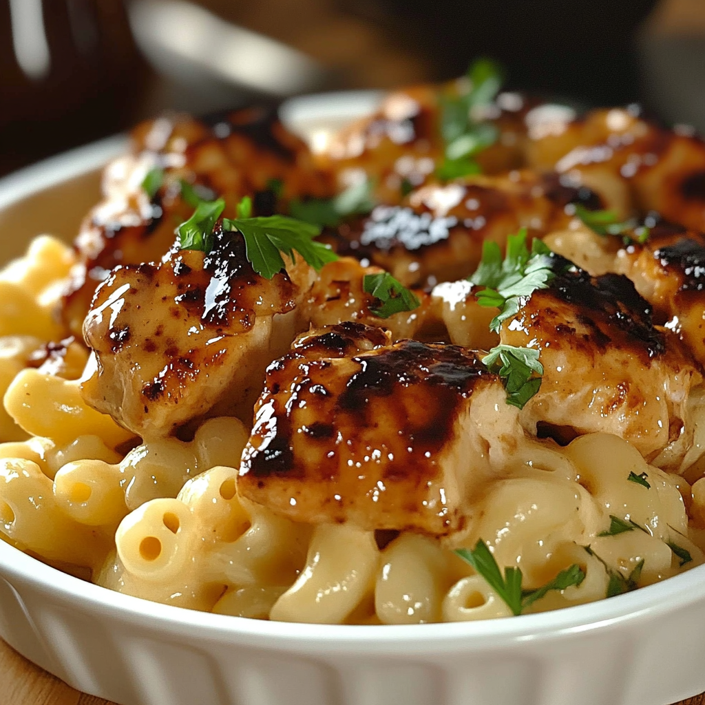 chicken and mac and cheese