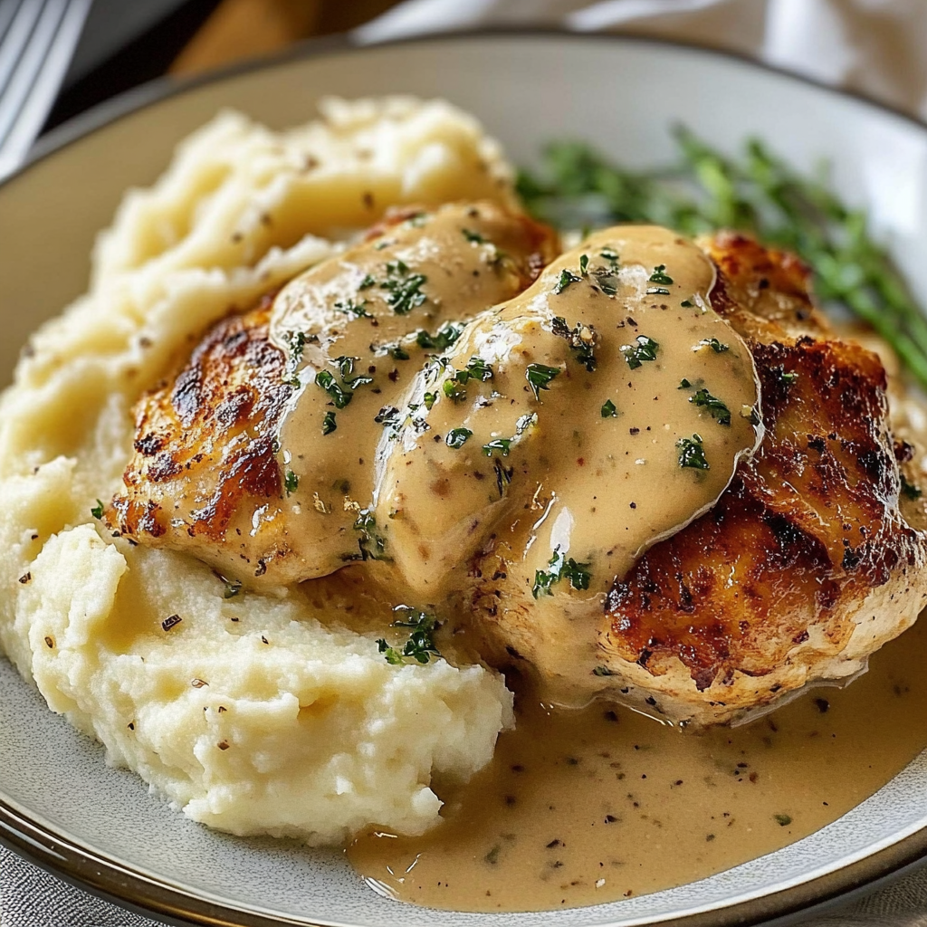 chicken and mashed potatoes