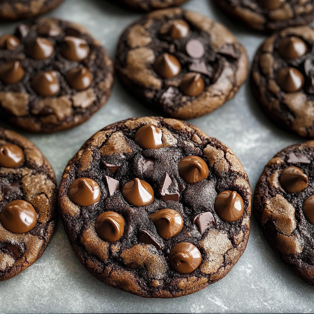 chocolate chocolate chip cookies