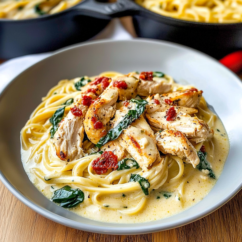 creamy tuscan chicken pasta