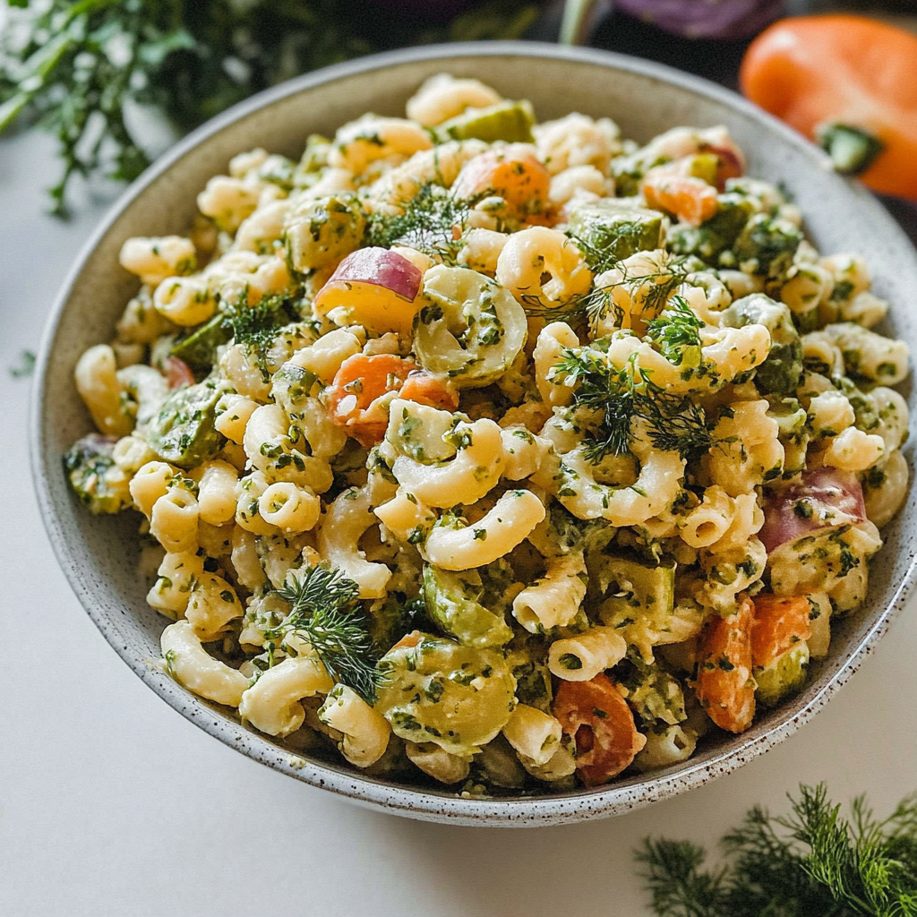 dill pickle pasta salad