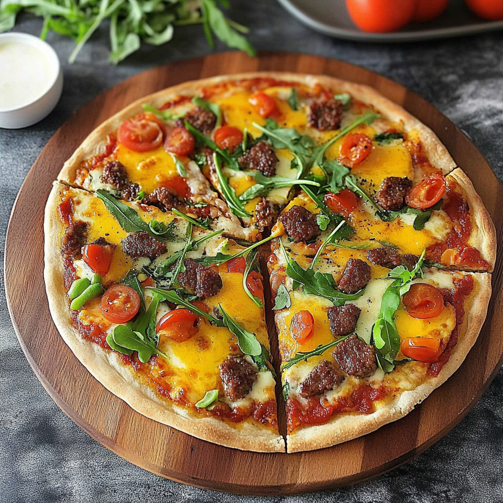 sausage breakfast pizza