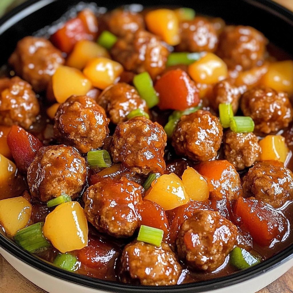 sweet and sour meatballs crockpot