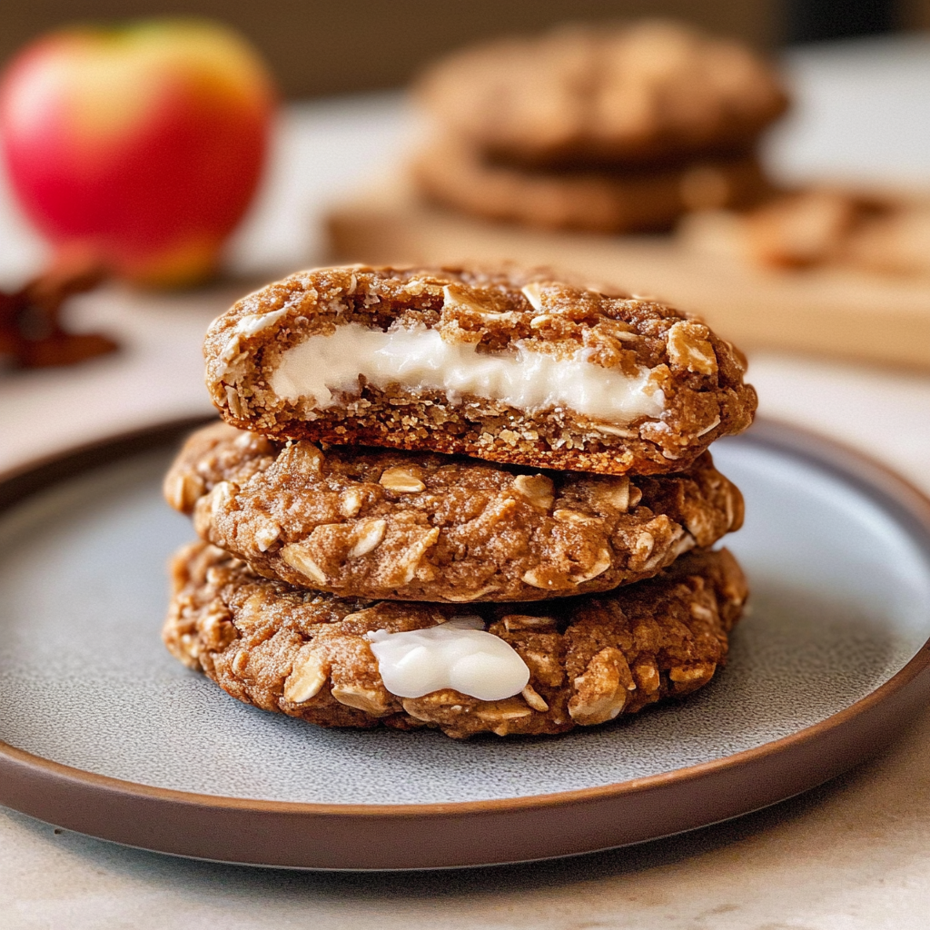 Apple Cinnamon Oatmeal Cookies