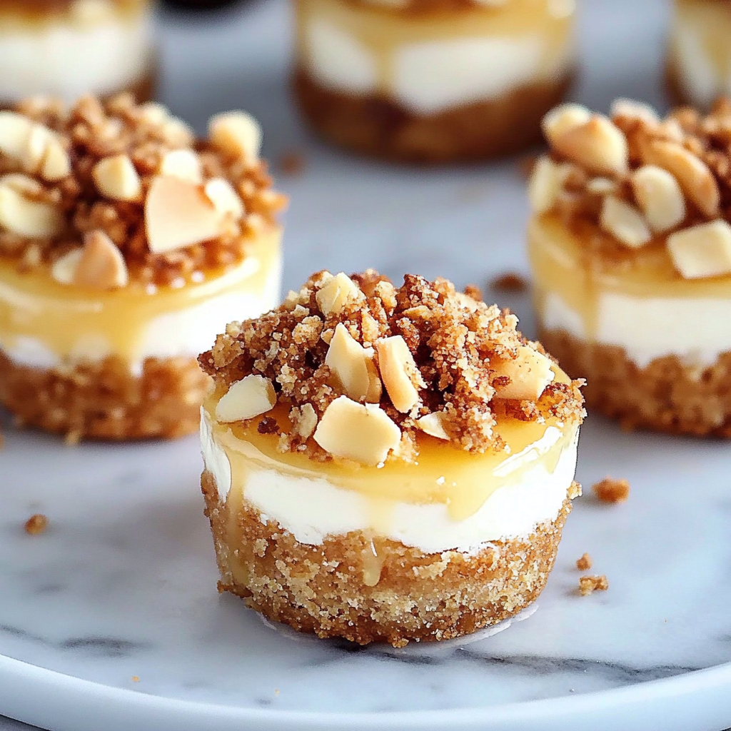 Apple Crisp Mini Cheesecakes