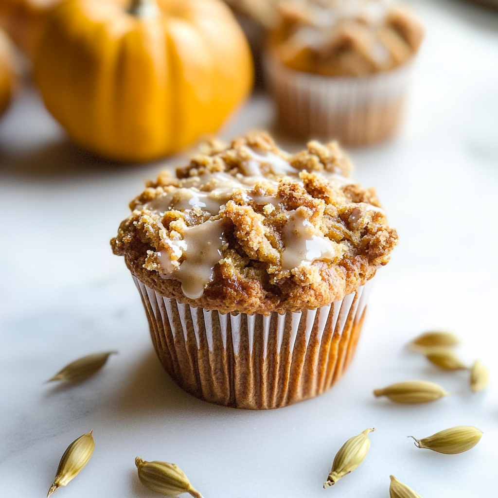 Apple Pumpkin Streusel Muffins