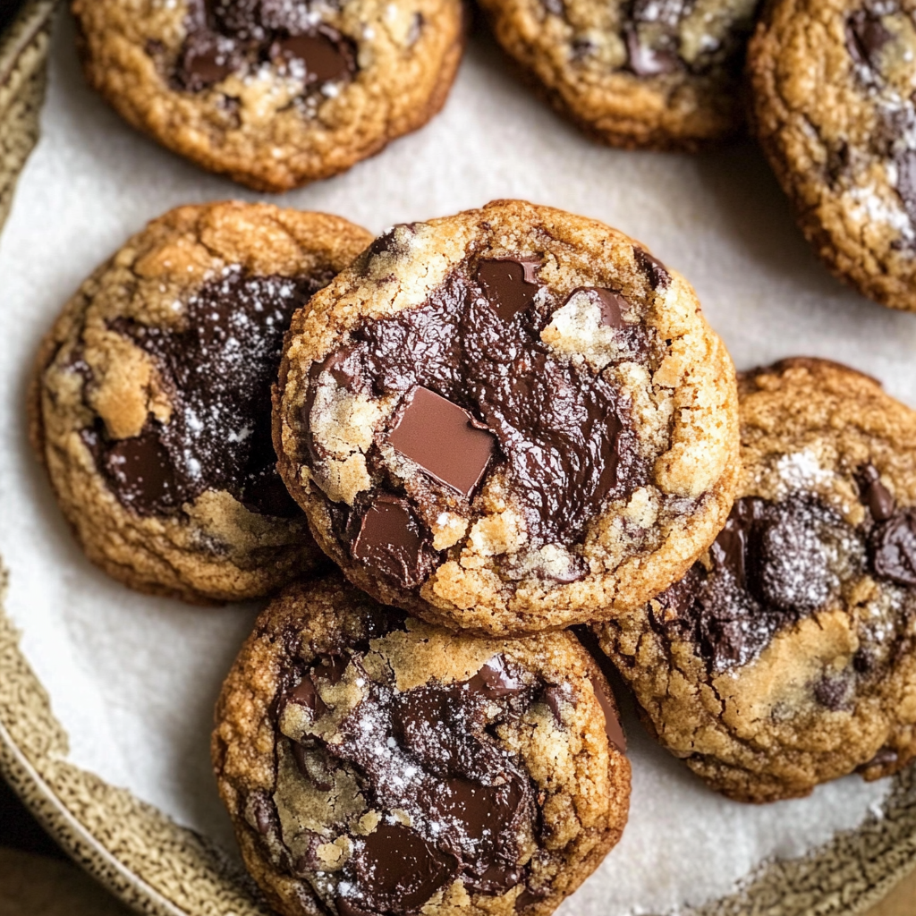 Brown Butter Sourdough Discard Chocolate Chip Cookies
