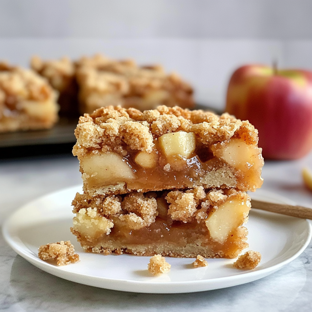 Caramel Apple Crumb Bars.