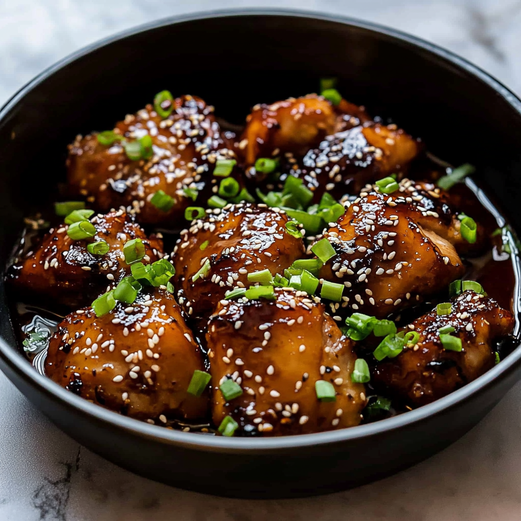 Caramelised Soy Chicken in Garlic Ginger Broth with Rice