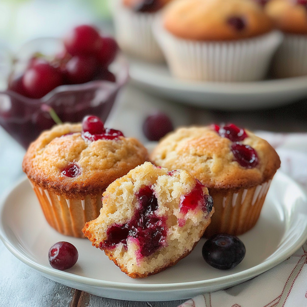 Cherry Cobbler Muffins – A Sweet & Fruity Treat!