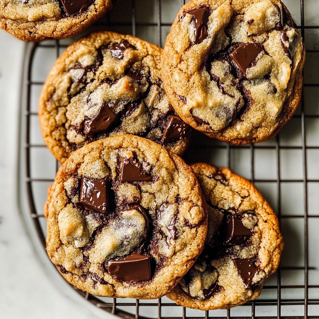 Chewy Brown Butter Sourdough Chocolate Chip Cookies
