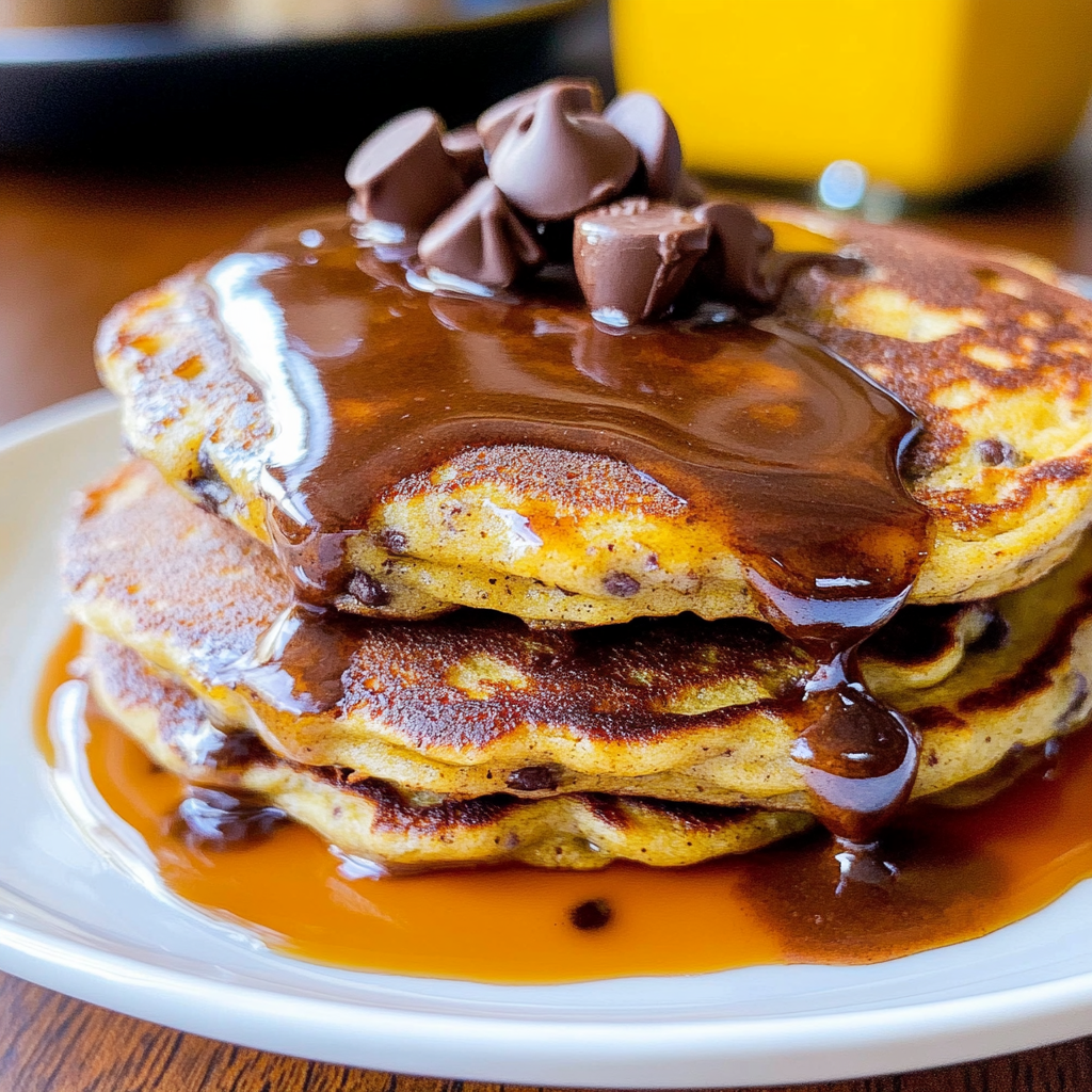 Chocolate Chip Pumpkin Pancakes