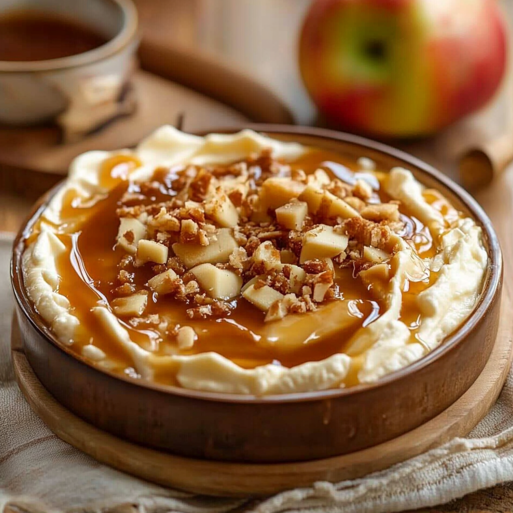 Easy caramel apple cheesecake dip recipe