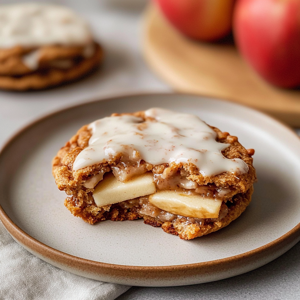 Fall Desserts: Apple Cinnamon Cookies with Maple Glaze