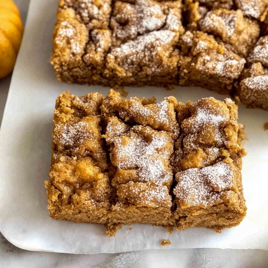 Fall Desserts: Healthy Pumpkin Oatmeal Bars