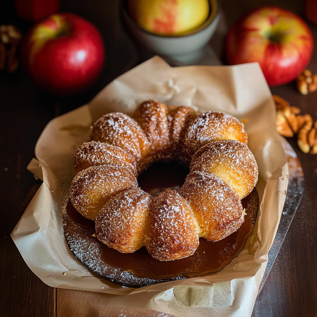 Fall Desserts: Pecan Apple Cider Doughnut Cake