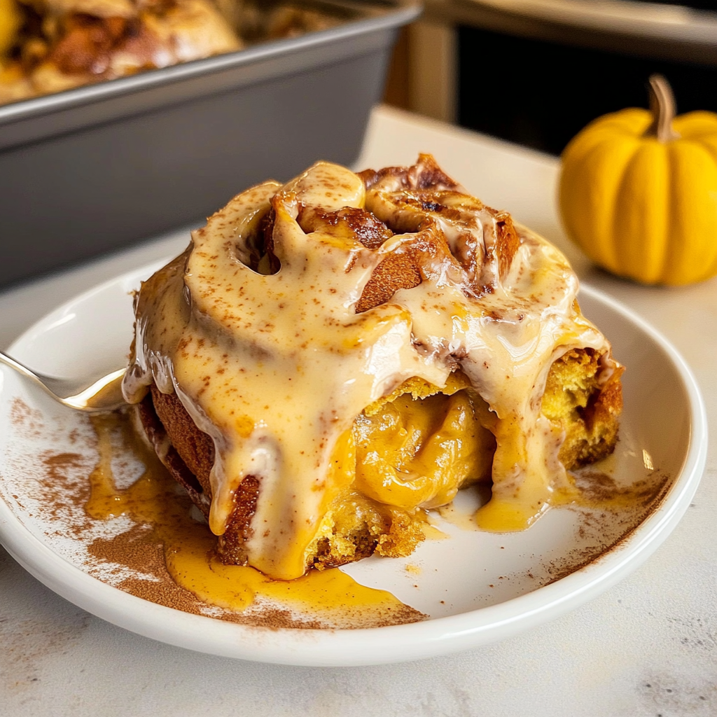 Fall Desserts: Pumpkin Cinnamon Rolls with Coffee Frosting