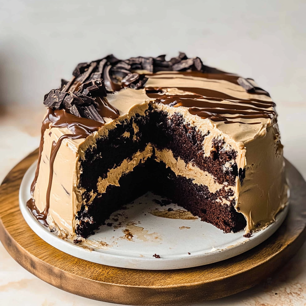 Fall Desserts: Salted Caramel Espresso Chocolate Cake