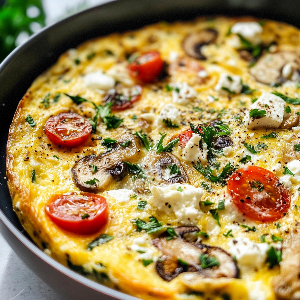 Frittata Recipe: Mushrooms Only