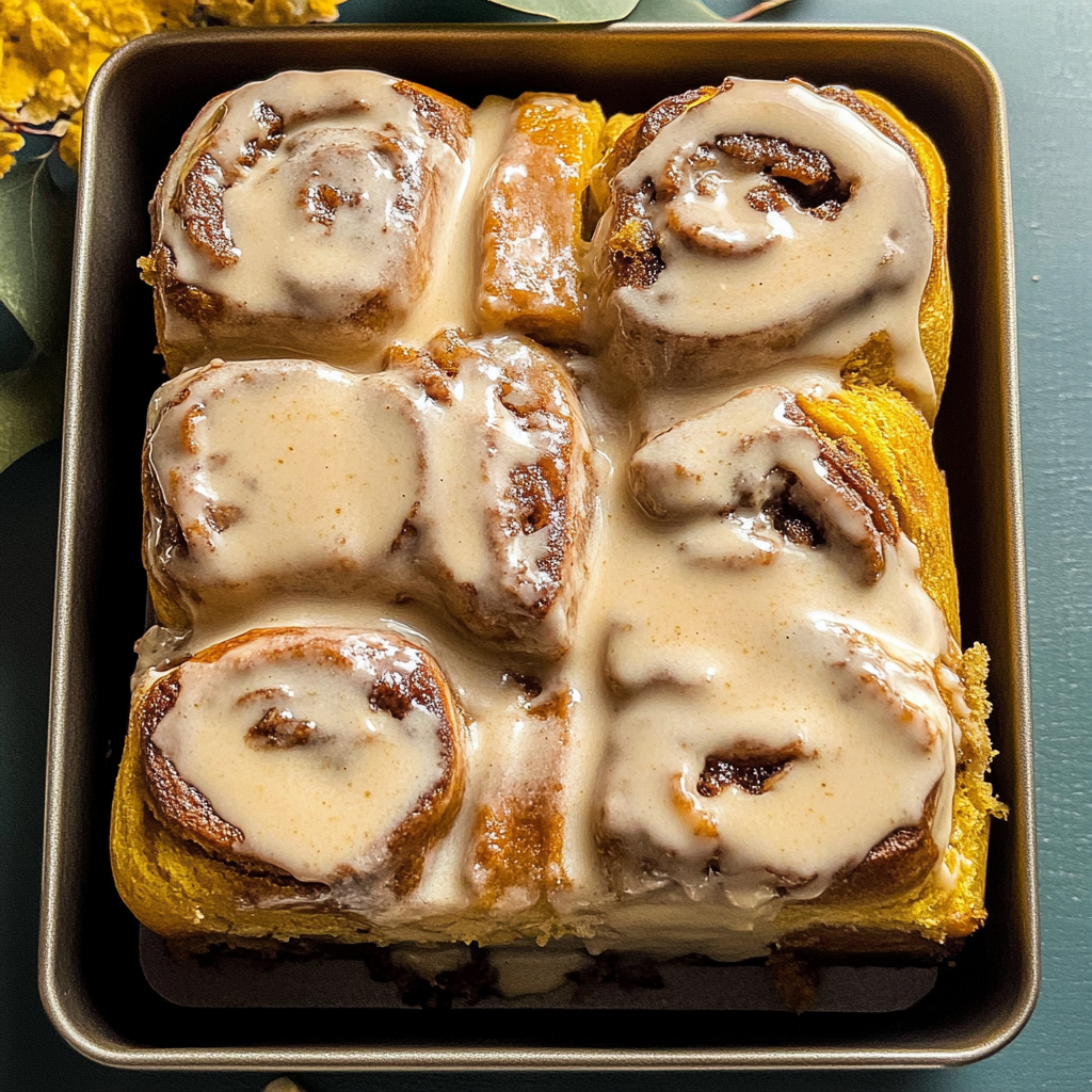 Homemade Pumpkin Chai Cinnamon Rolls