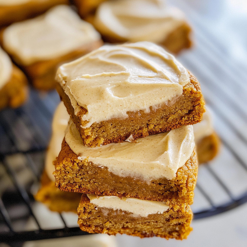 Pumpkin Cookies with Cream Cheese Frosting