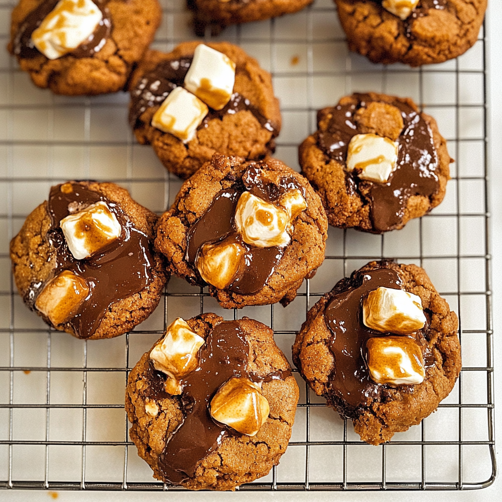 Pumpkin S'mores Cookies