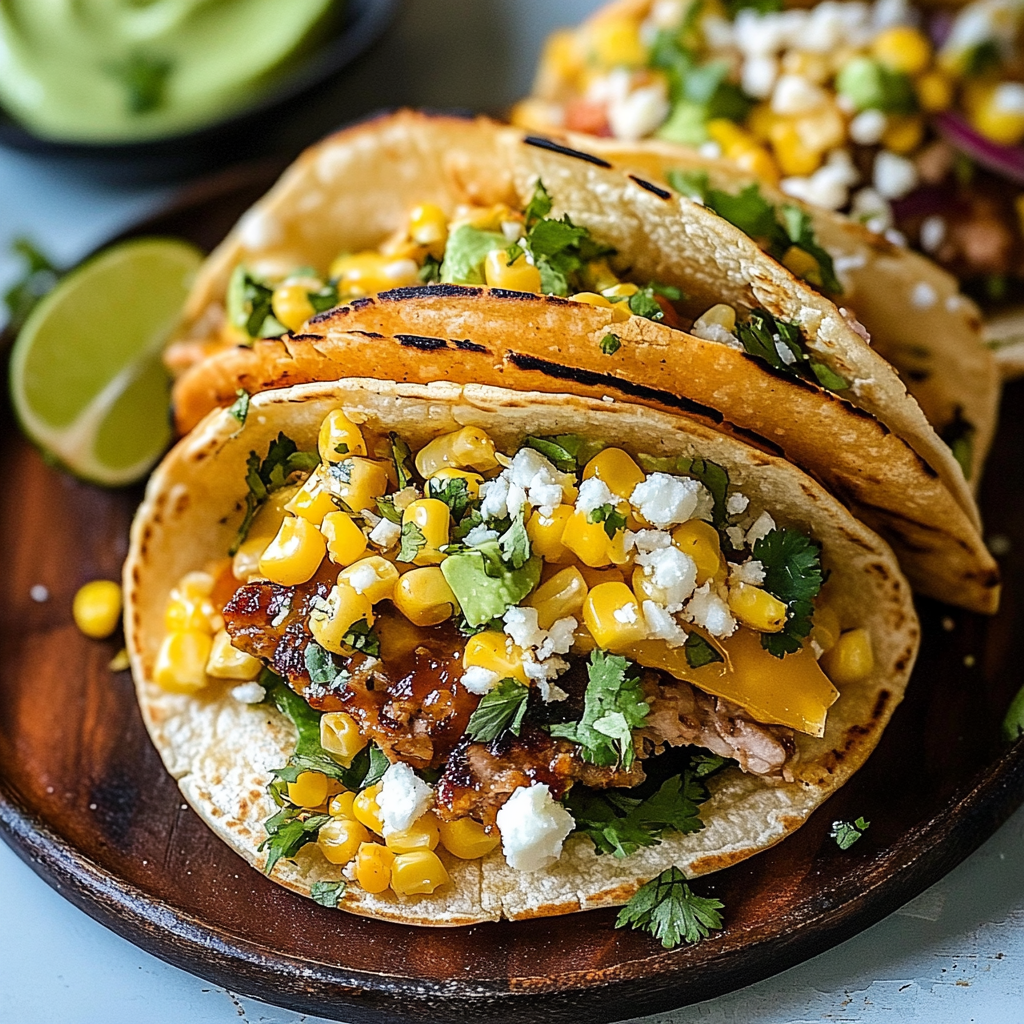 Street Corn Smash Burger Tacos