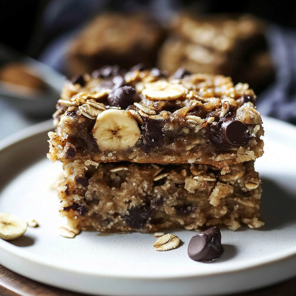 Summer Snacks: Banana Oatmeal Bars