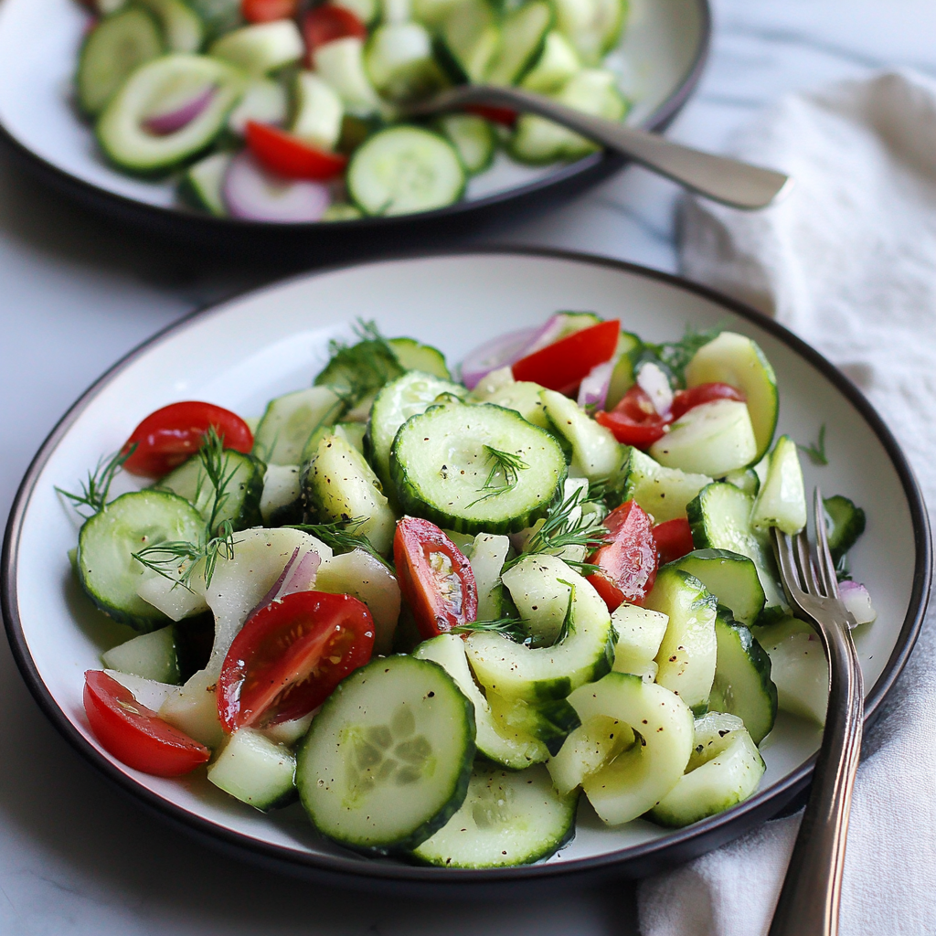 Summer Snacks: Cucumber Dill Salad